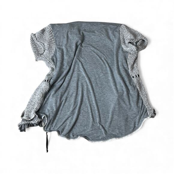 Made in Italy Tricot Chic Boho Sweater Top with Lace & Ruffle Details - Picture 6 of 8